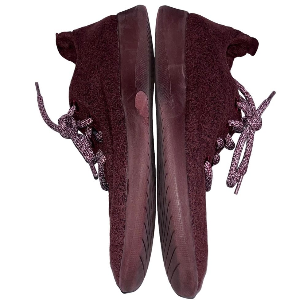 Allbirds Burgundy Wool Runners Running Shoes Sneakers - Picture 3 of 9